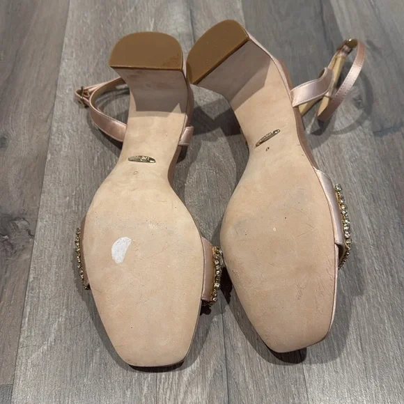 Badgley Mischka Marsha Satin Rhinestone Heel - Picture 8 of 10